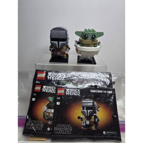 LEGO Star Wars: The Mandalorian & The Child Brick Headz 75317 Booklets Set - Picture 1 of 4